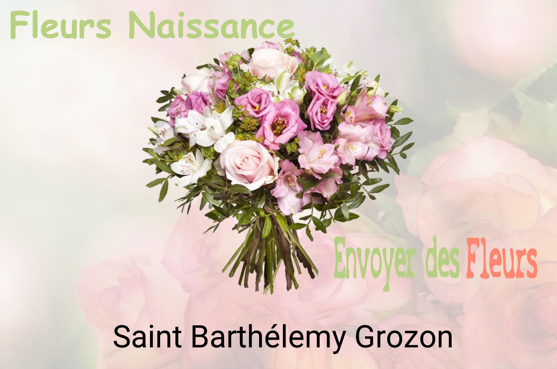 Bouquet de fleurs de naissance livré à Saint-Barthélemy-Grozon